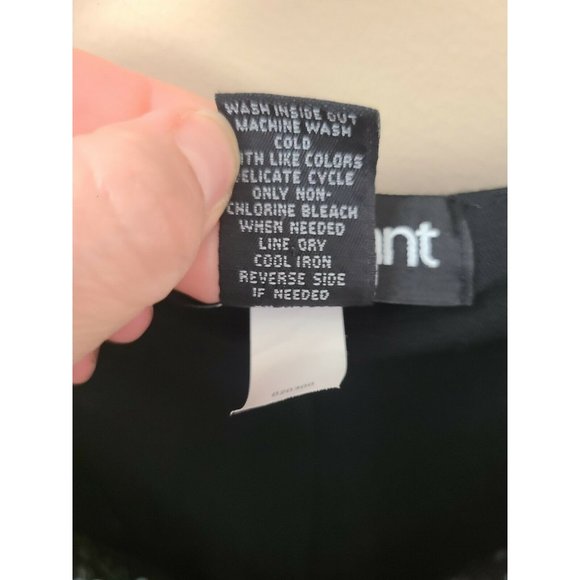 Lane Bryant Womens Black Sequin Front Cowl Neck Cap Sleeve Dress Plus Size 14/16 - Picture 6 of 6